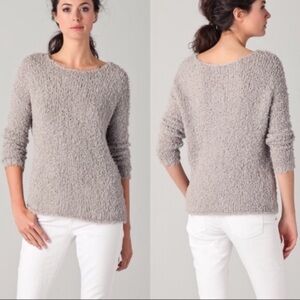 VINCE Metallic Eyelash Sweater Large Plush Woven
